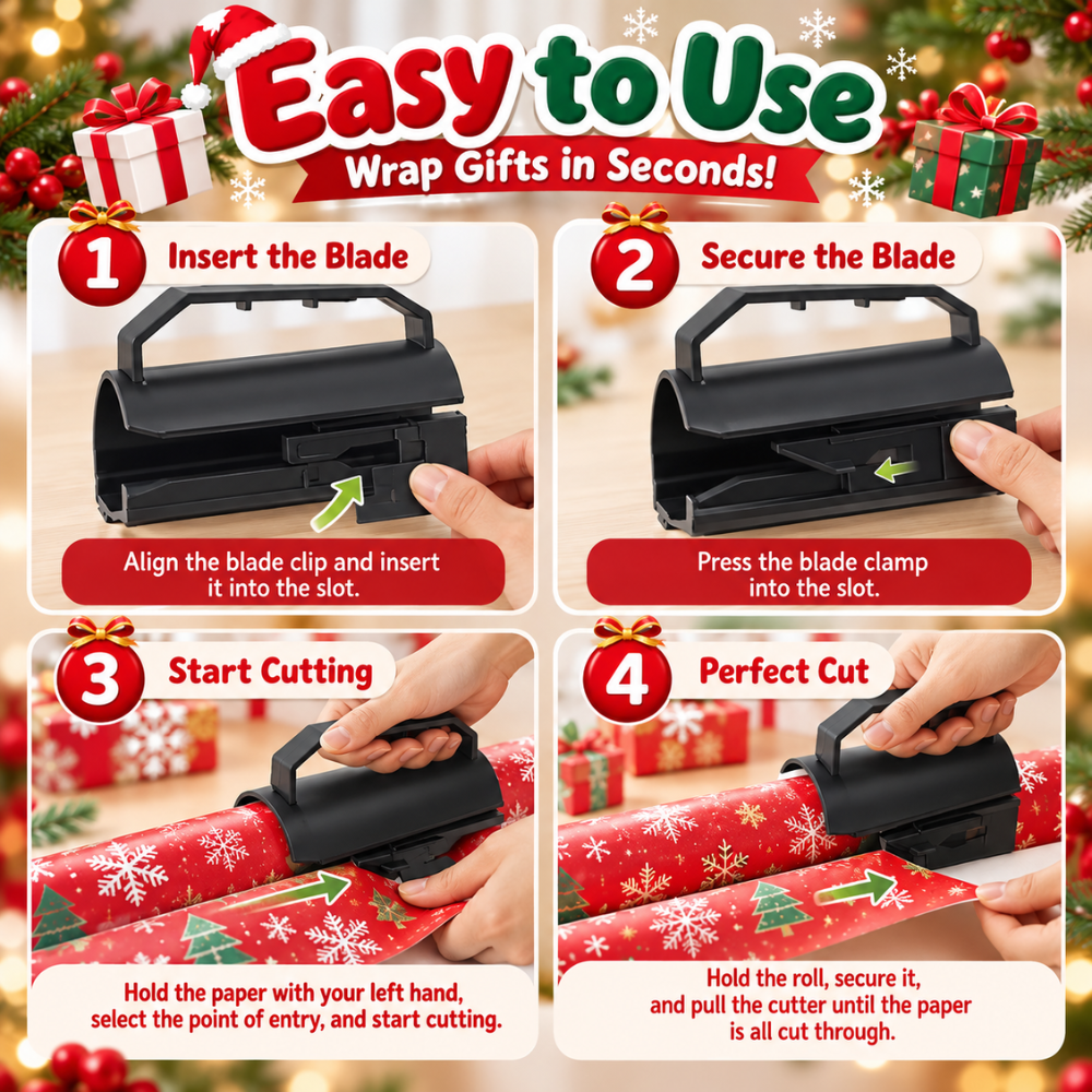 GiftWrap Sliding Roll Cutter