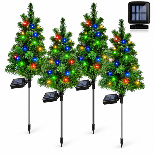 MerryGlow Solar Christmas Tree Pathway Lights