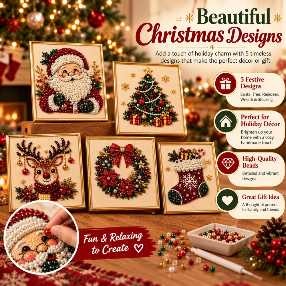 FestivePearl Christmas Art Kit
