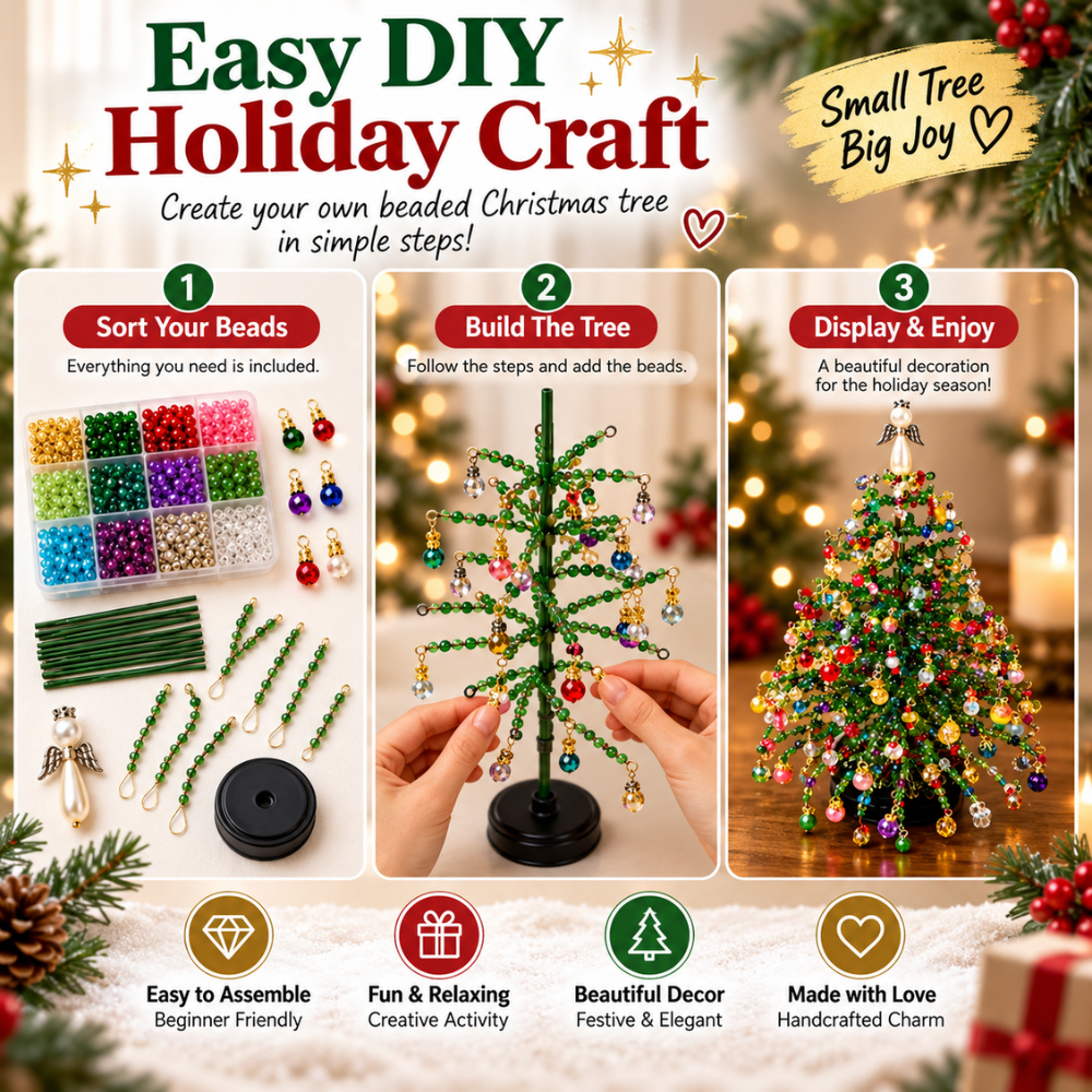 Halloween Glow Beaded Tree Kit