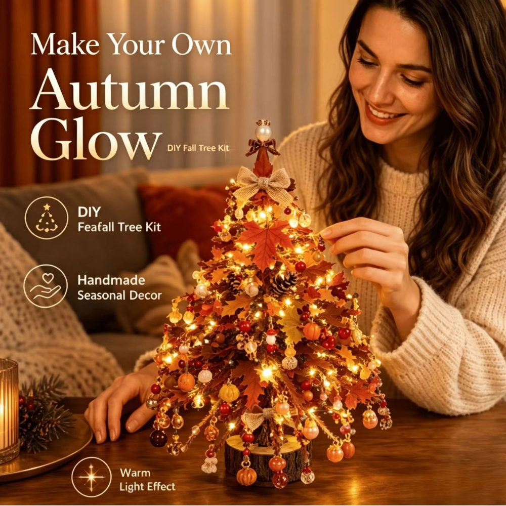Halloween Glow Beaded Tree Kit