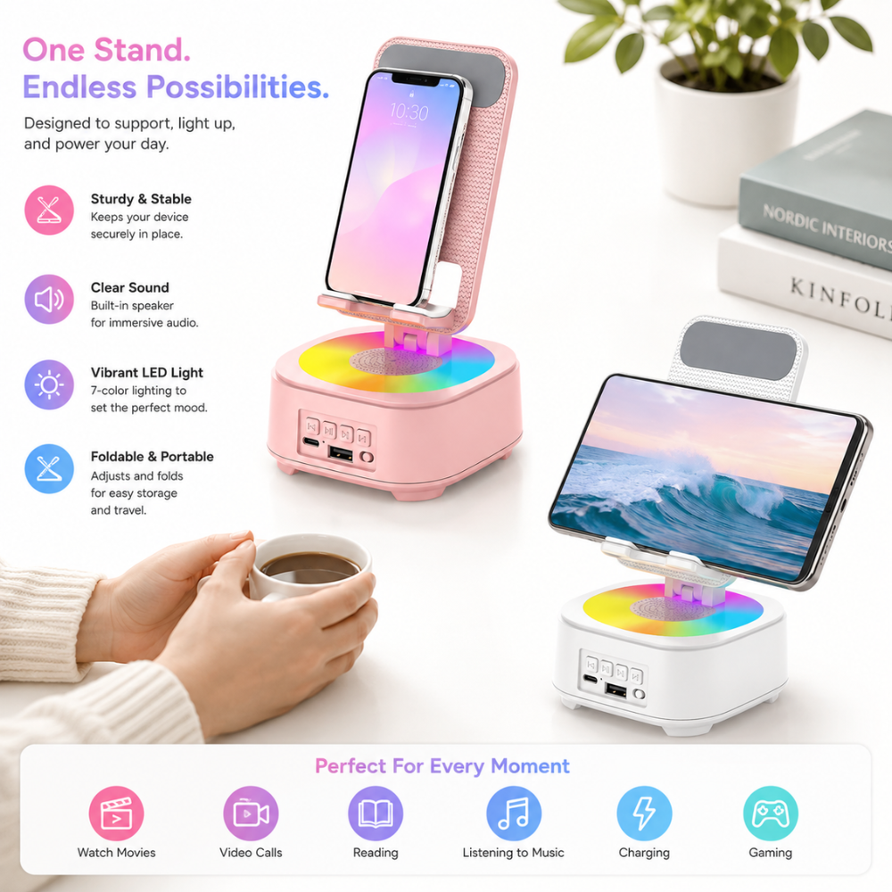 ChargeDock 3-in-1 Phone Stand