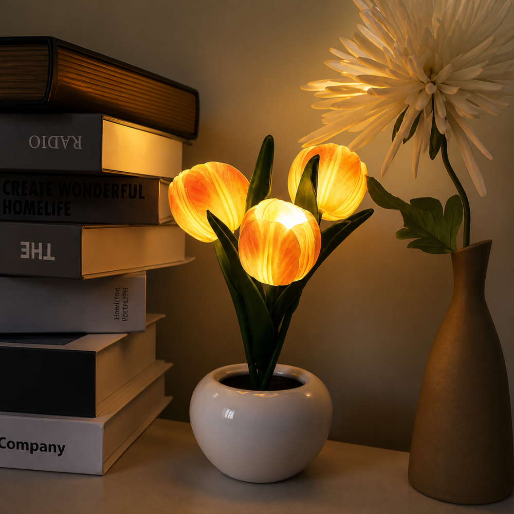 TulipGlow Vase