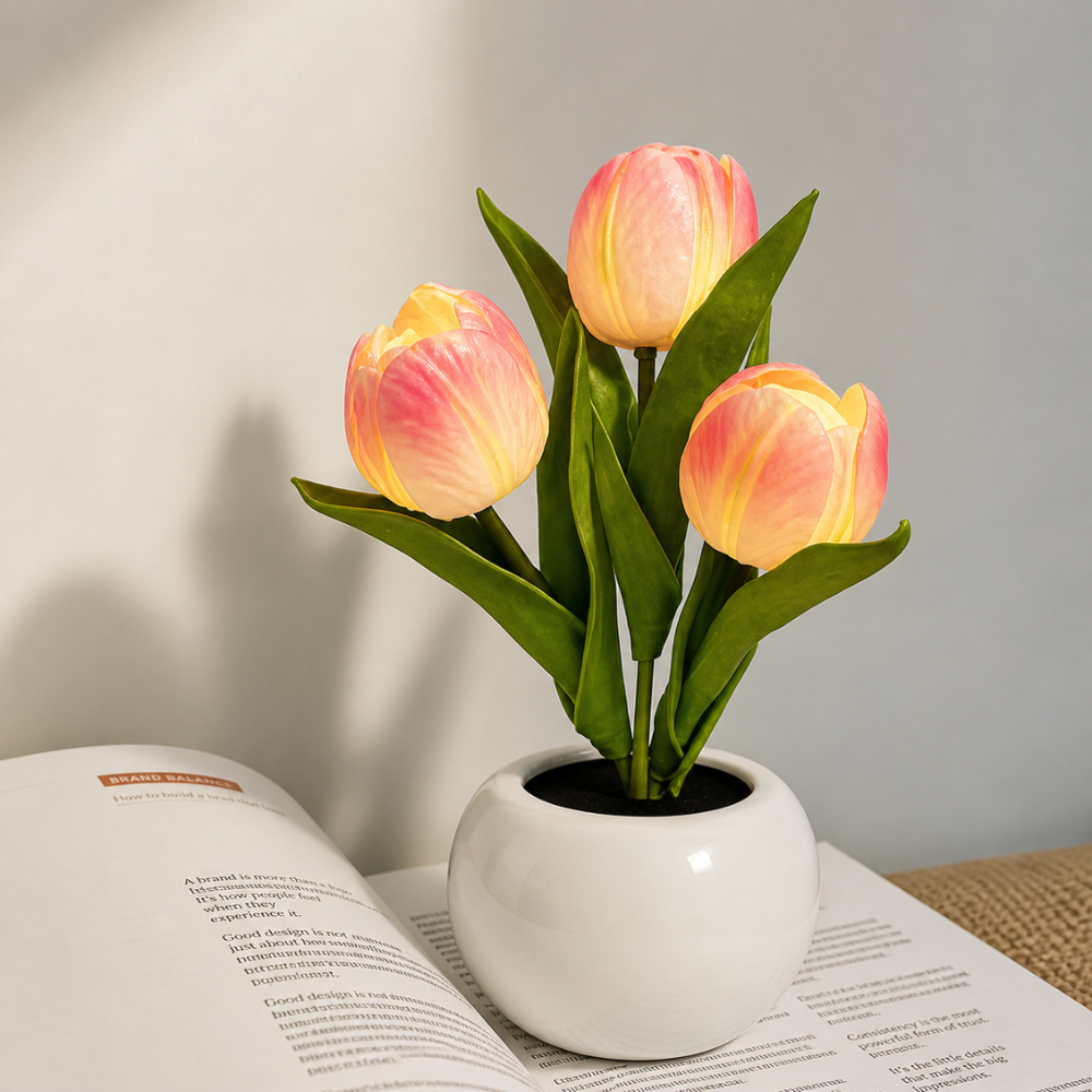 TulipGlow Vase