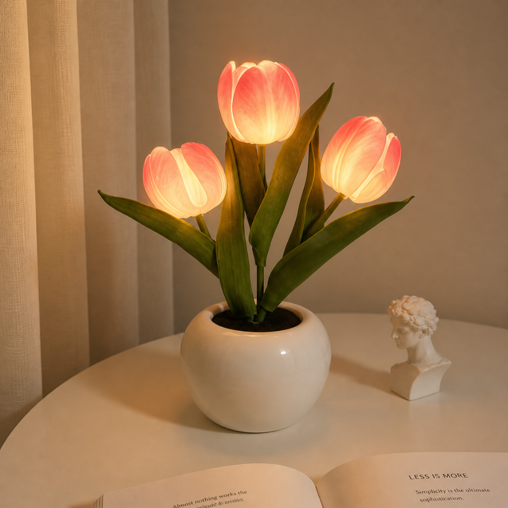 TulipGlow Vase