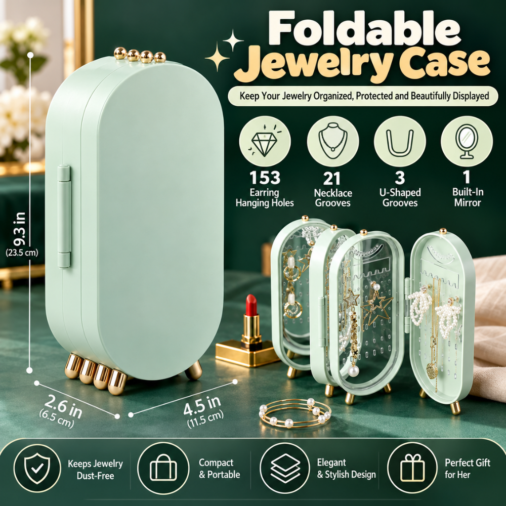 JewelNest Foldable Jewelry Organizer