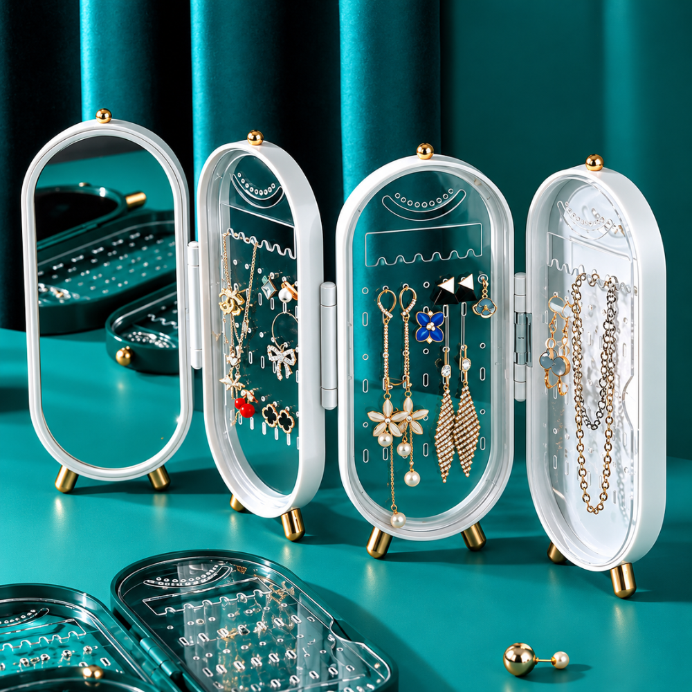 JewelNest Foldable Jewelry Organizer