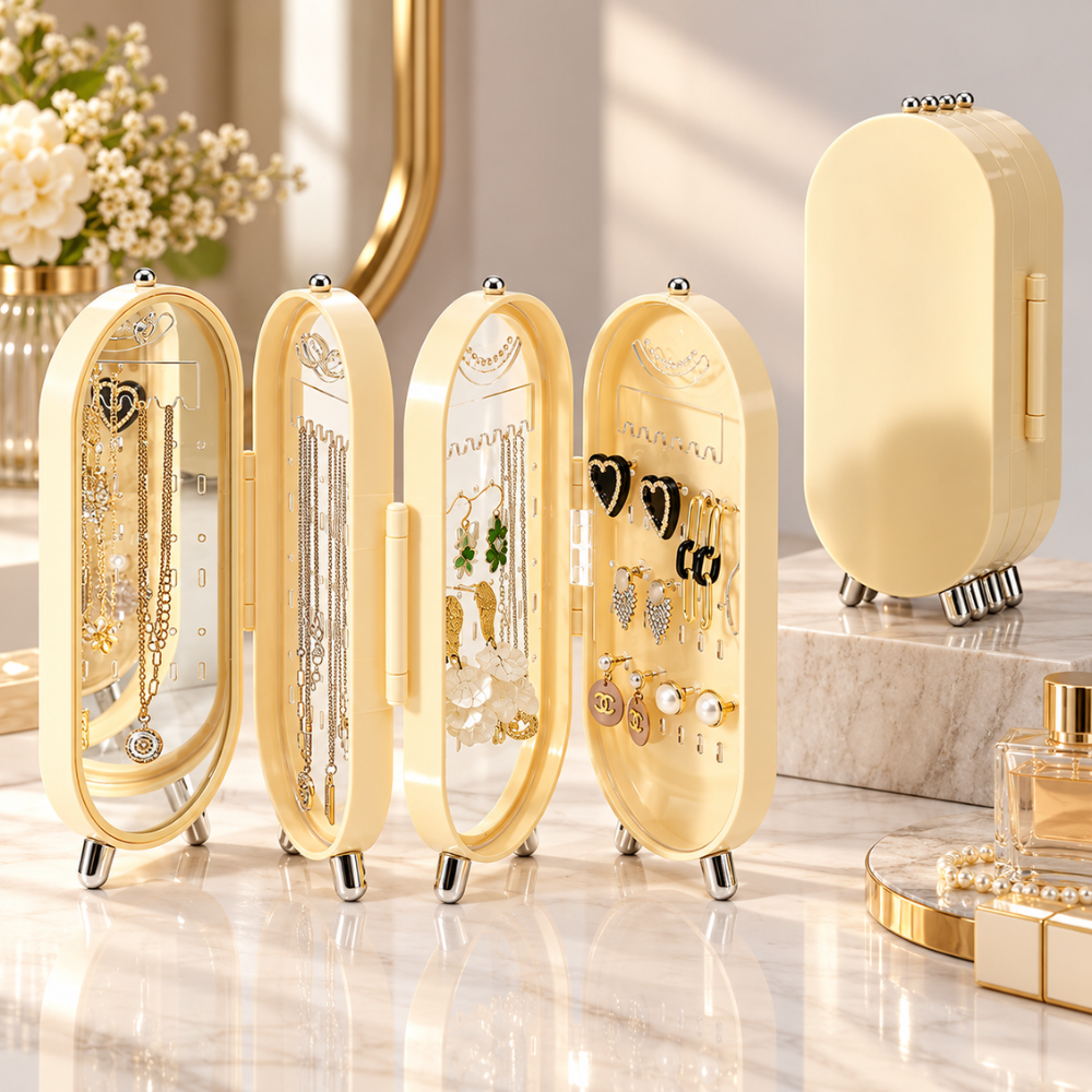 JewelNest Foldable Jewelry Organizer