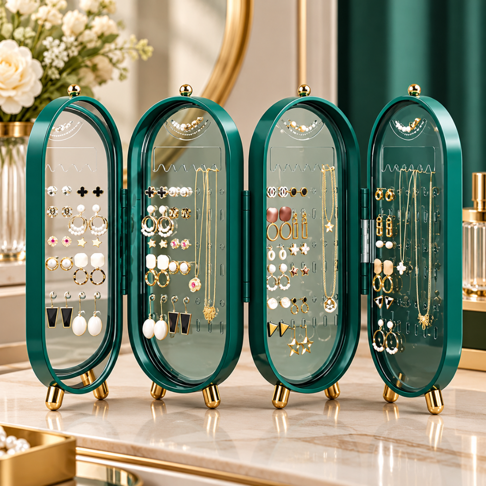 JewelNest Foldable Jewelry Organizer
