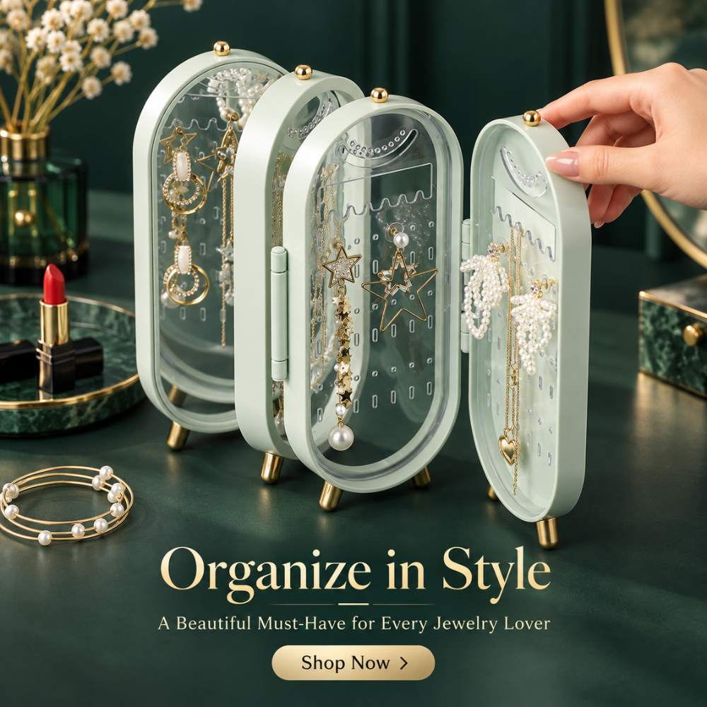 JewelNest Foldable Jewelry Organizer