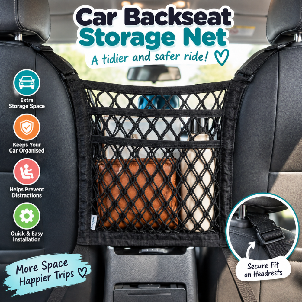 DriveTidy 3-Layer Car Seat Organizer
