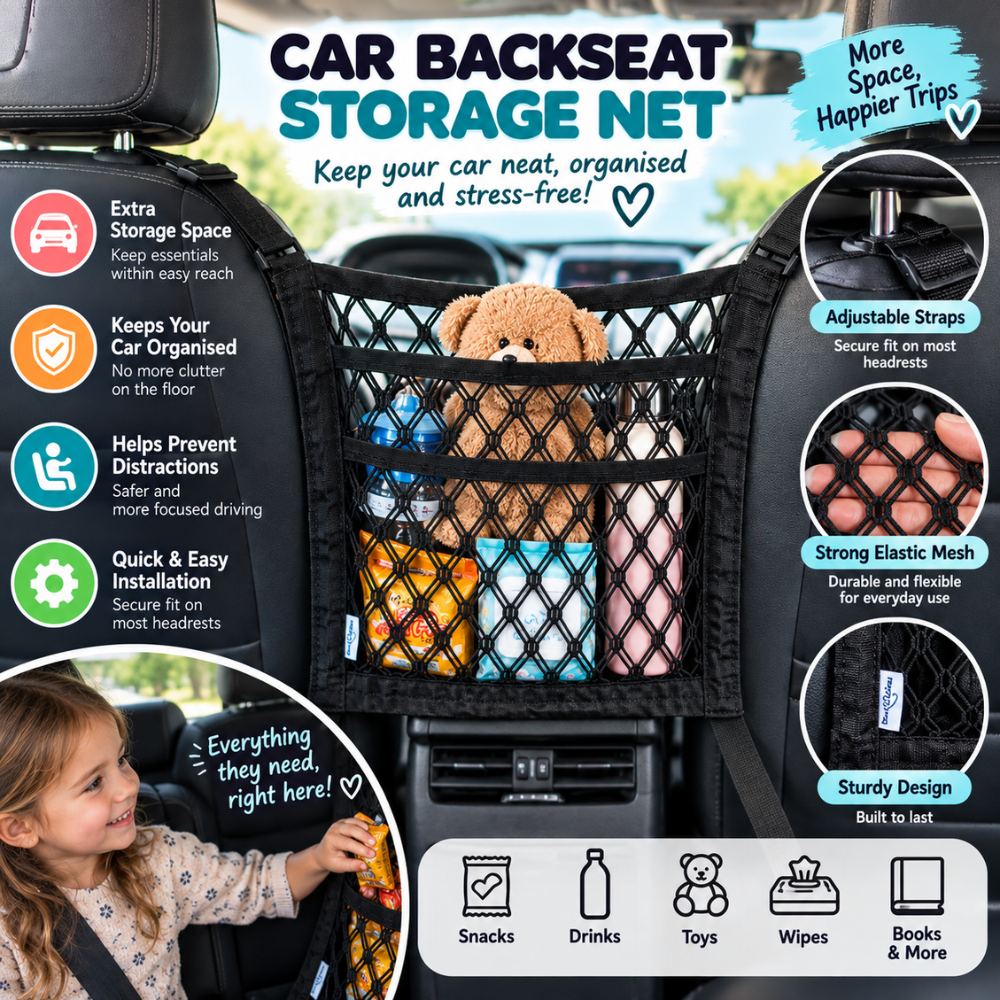 DriveTidy 3-Layer Car Seat Organizer