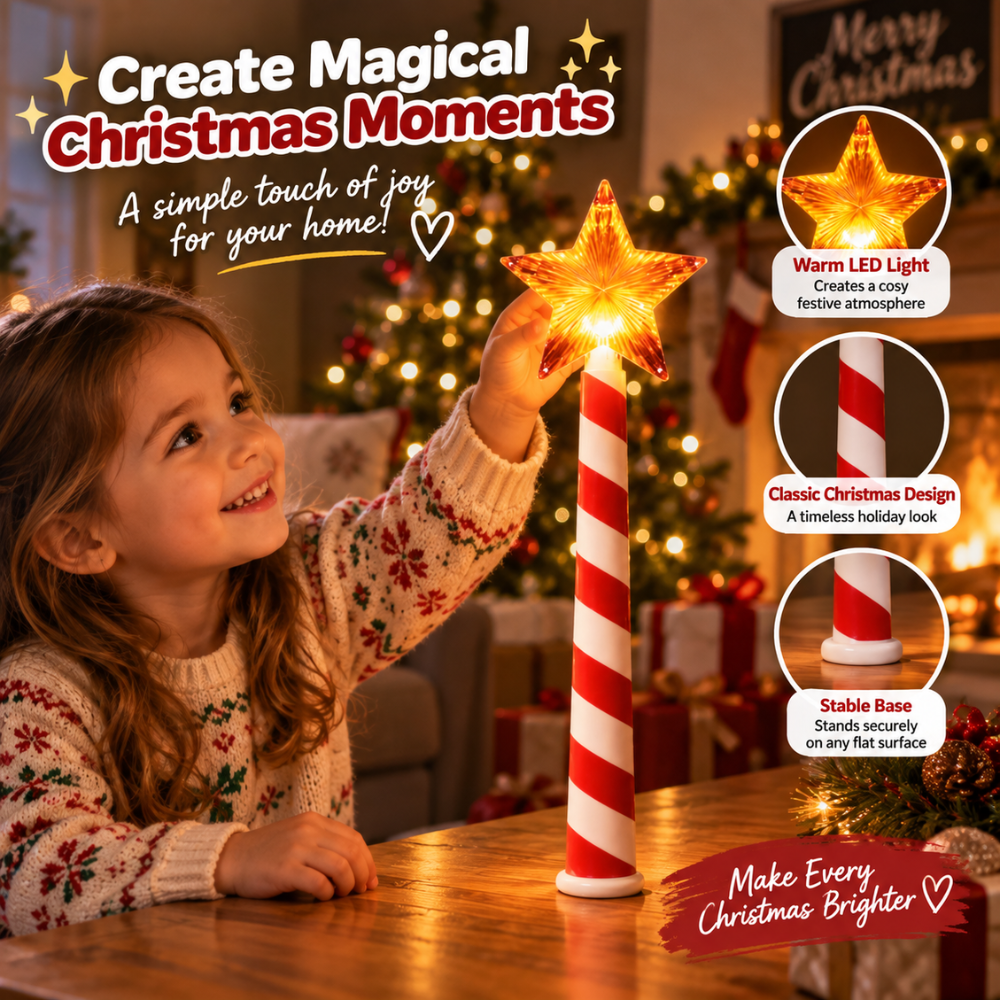 StarGlow Musical Christmas Light Wand