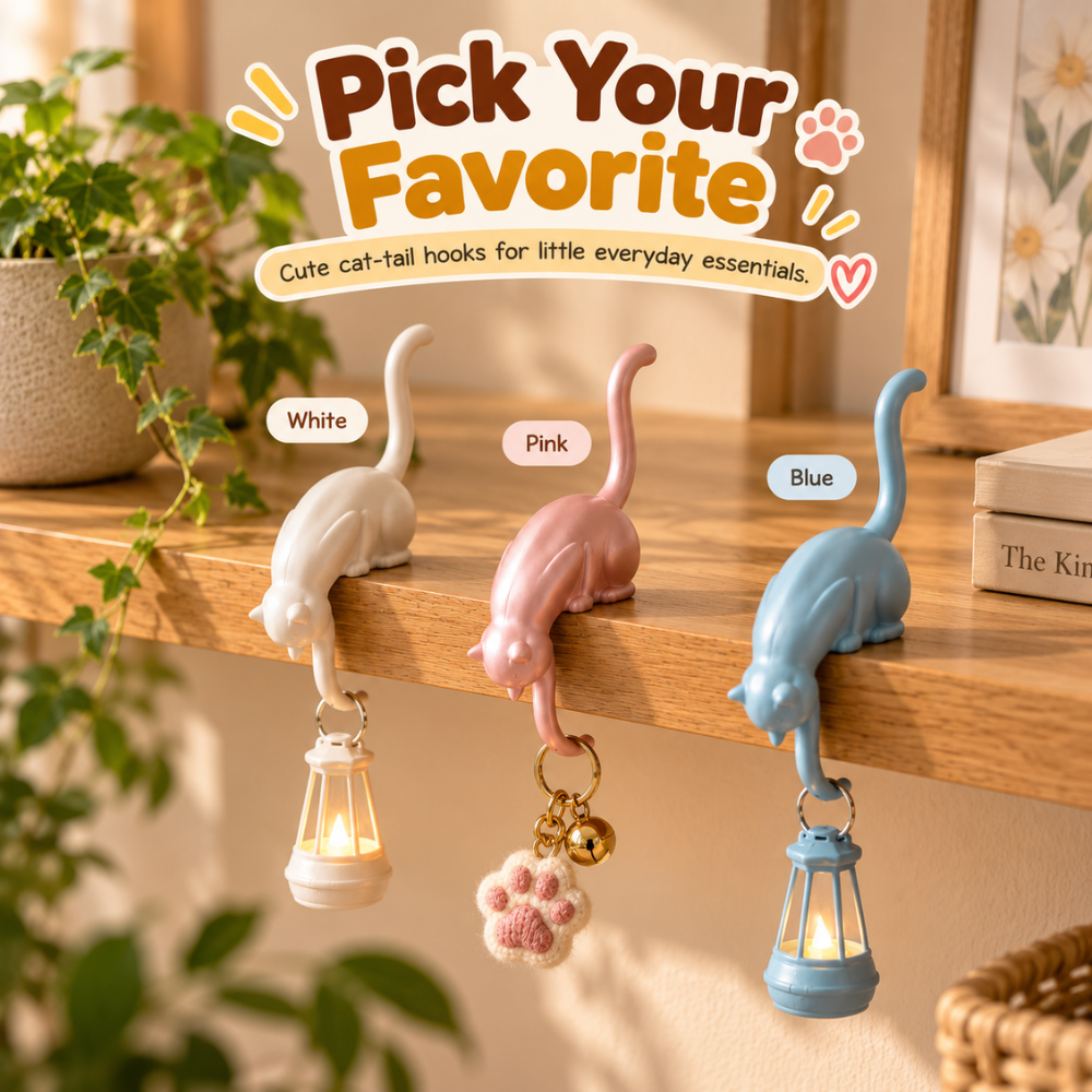Hanging Cat Tail Organizer