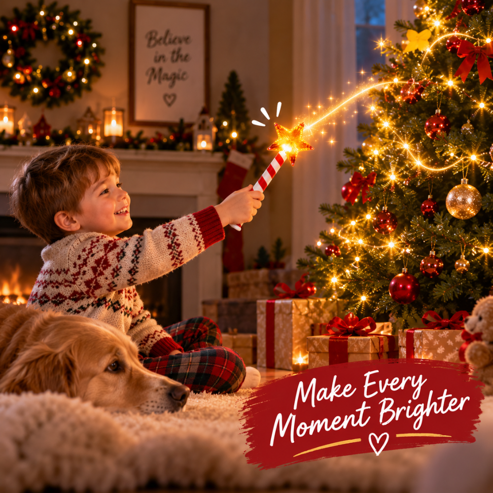 StarGlow Musical Christmas Light Wand