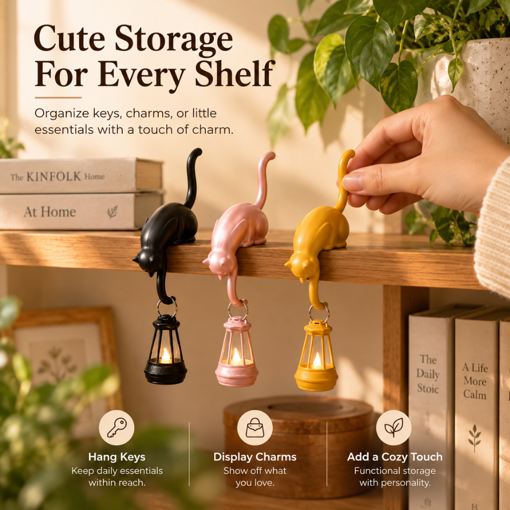 Hanging Cat Tail Organizer