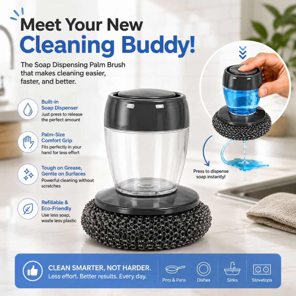 SoapPress Dish Scrubber