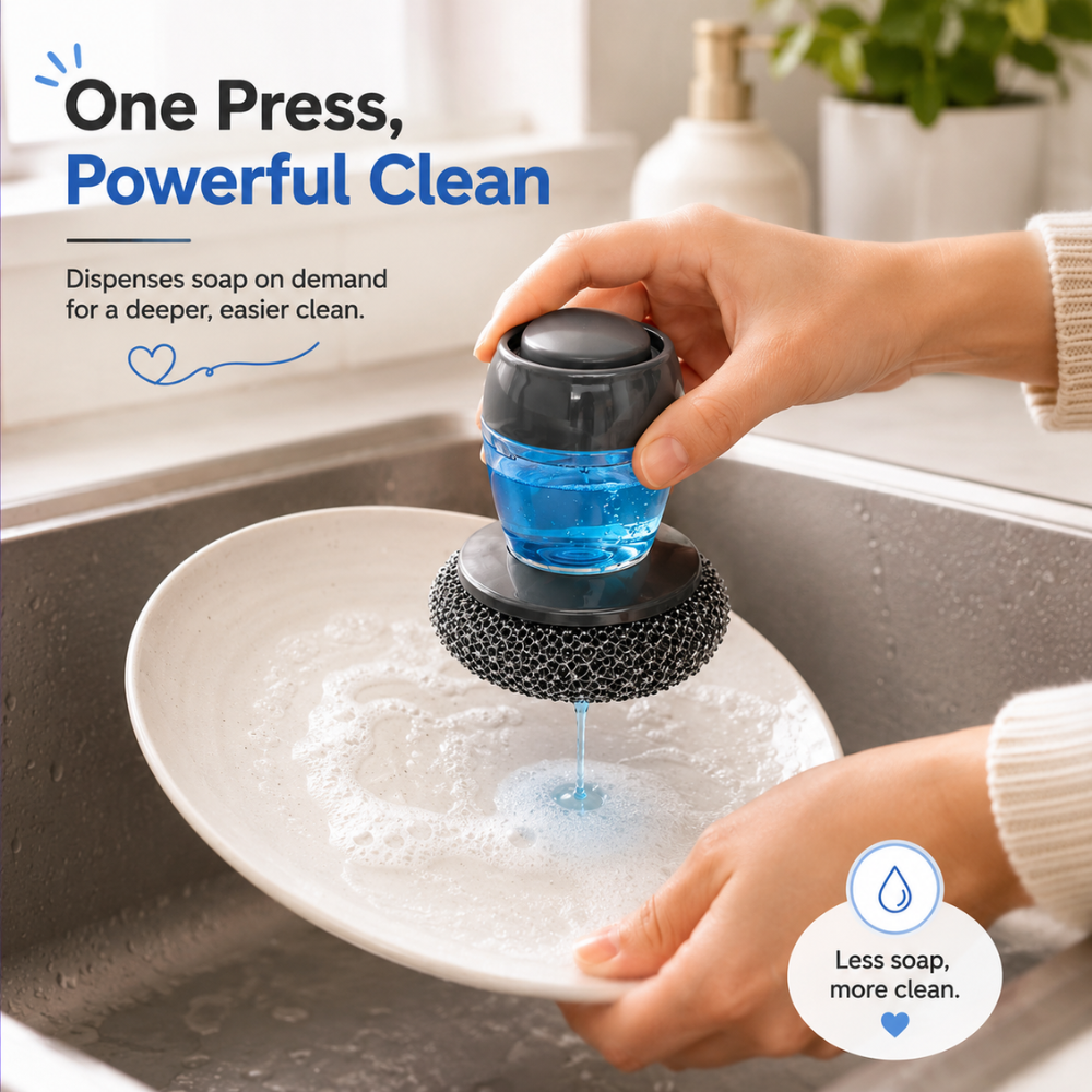SoapPress Dish Scrubber