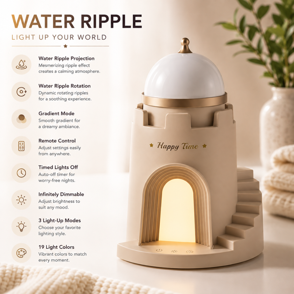 DreamCastle Water Ripple Night Light