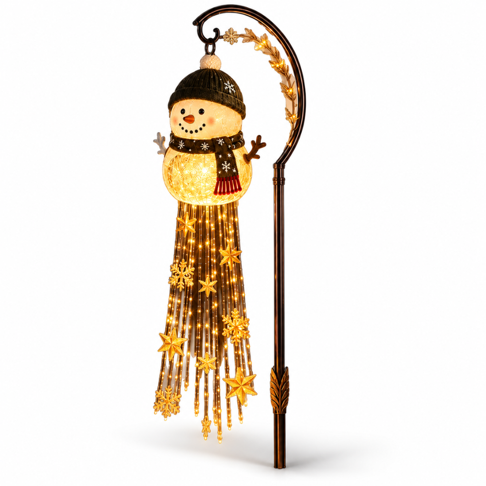 SnowmanGlow Solar Yard Light