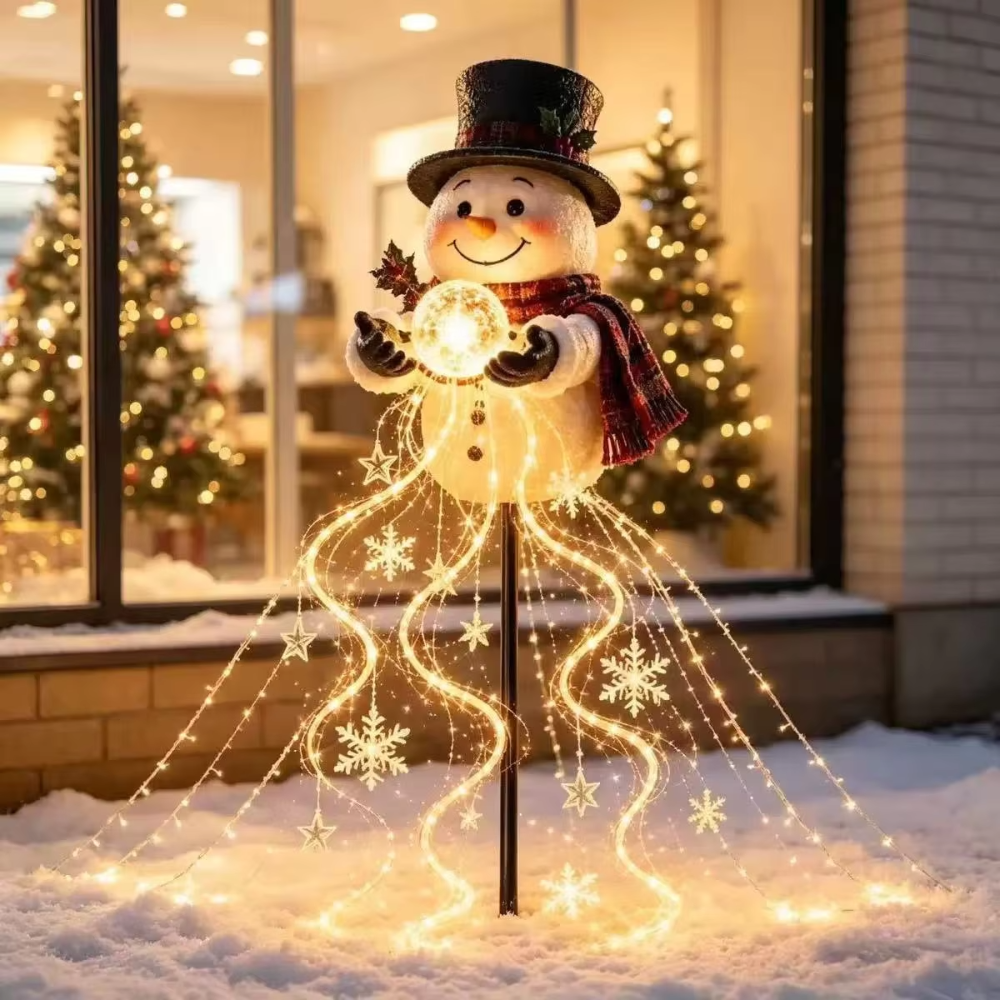 SnowmanGlow Solar Yard Light