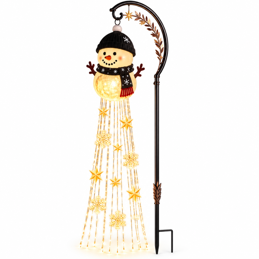 SnowmanGlow Solar Yard Light