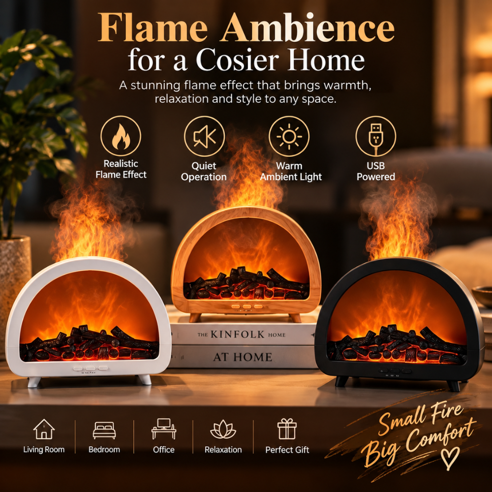 FlameMist Fireplace Aroma Diffuser