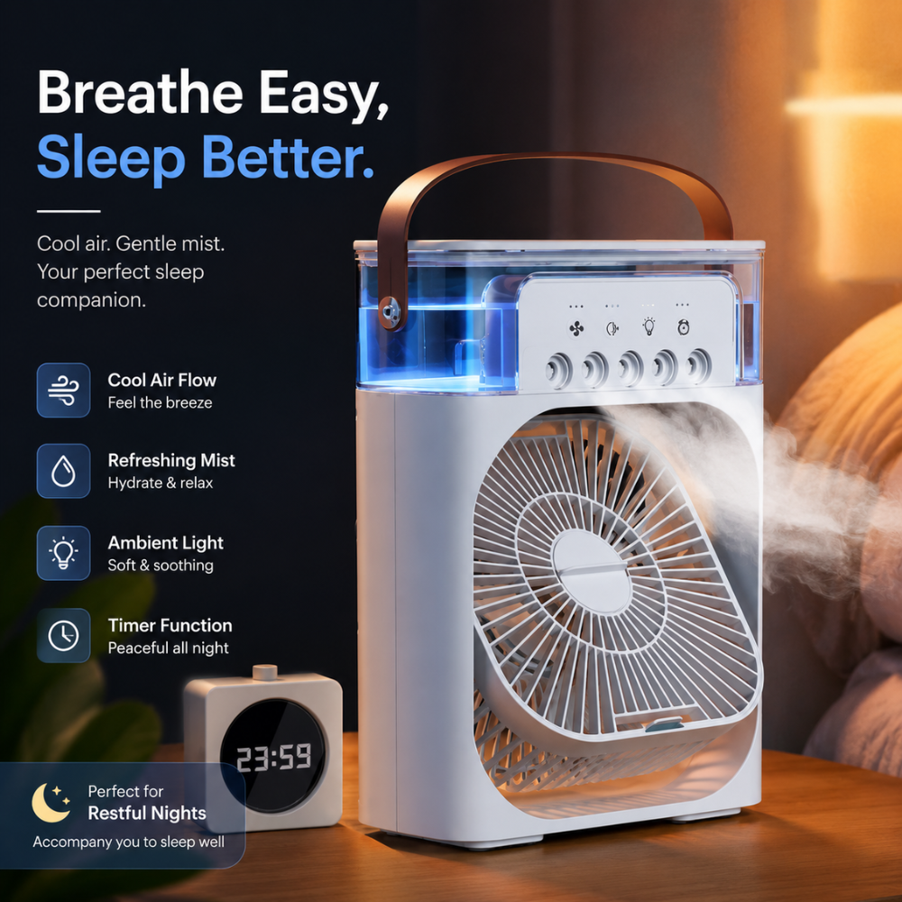 CoolMist Mini Desk Fan
