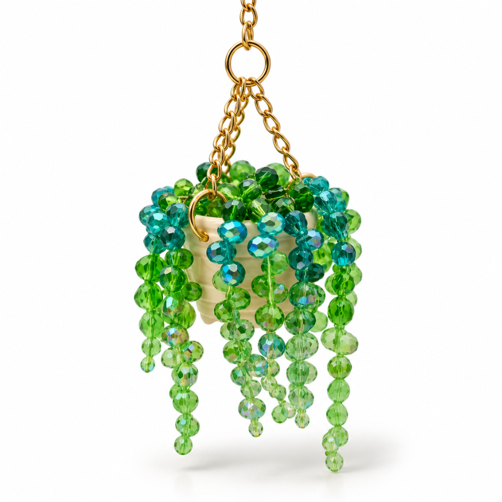 Beaded Hanging Basket
