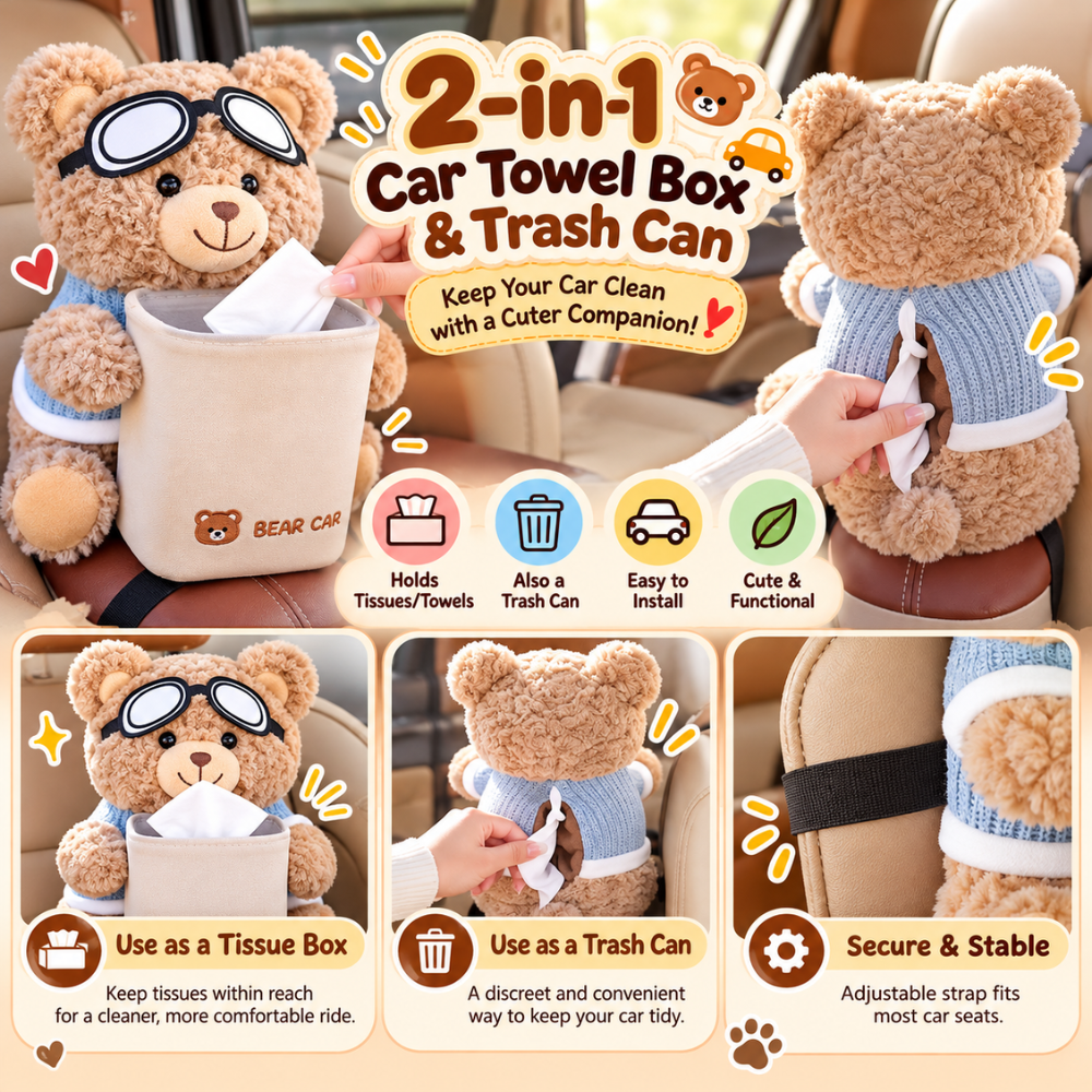 CozyBear Car Seat Organizer
