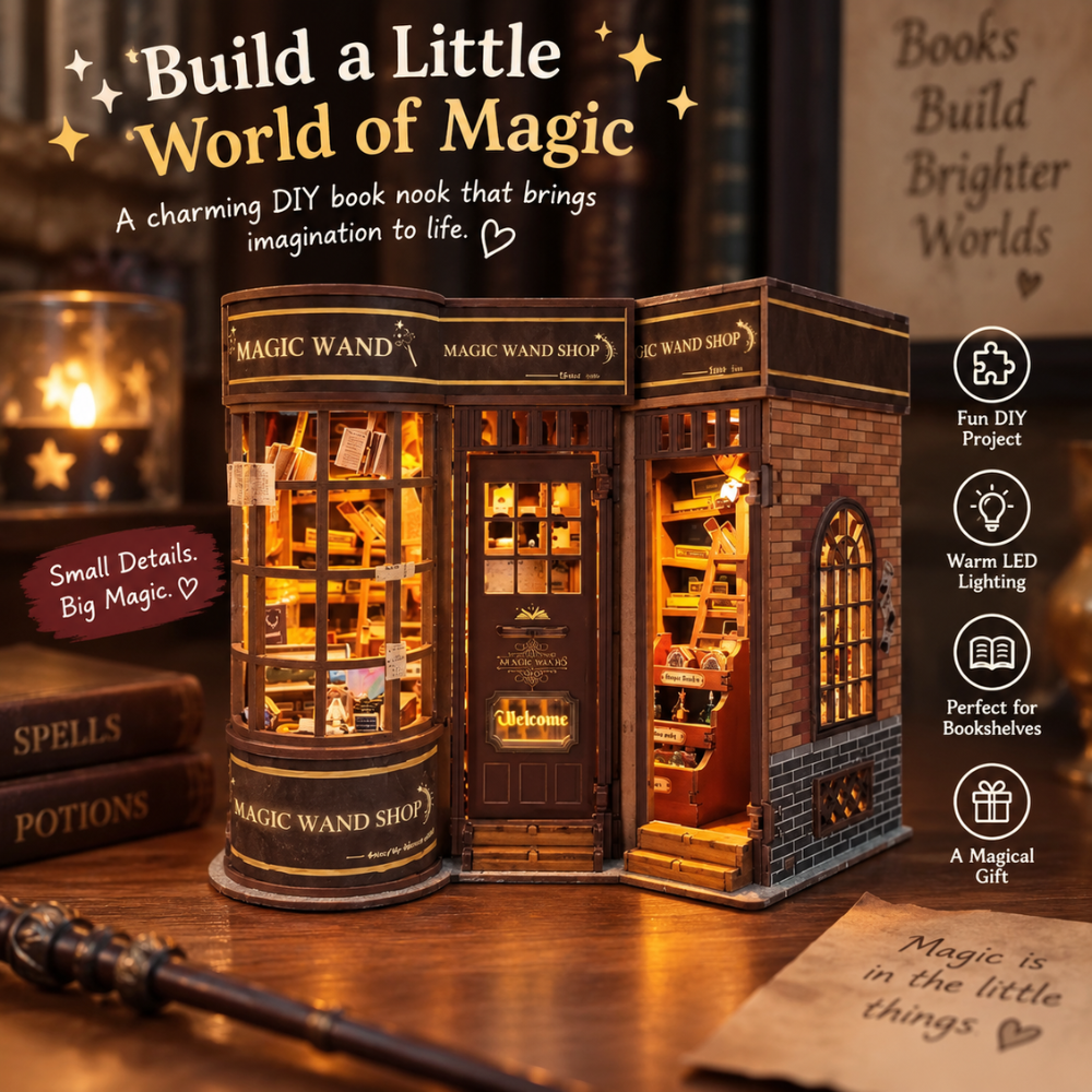 Magic Wand Shop LED Book Nook