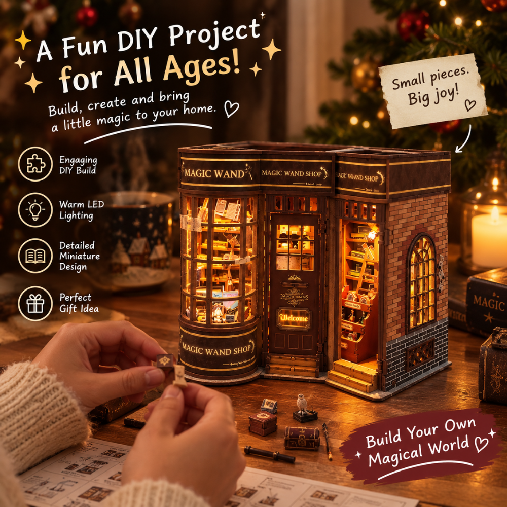 Magic Wand Shop LED Book Nook