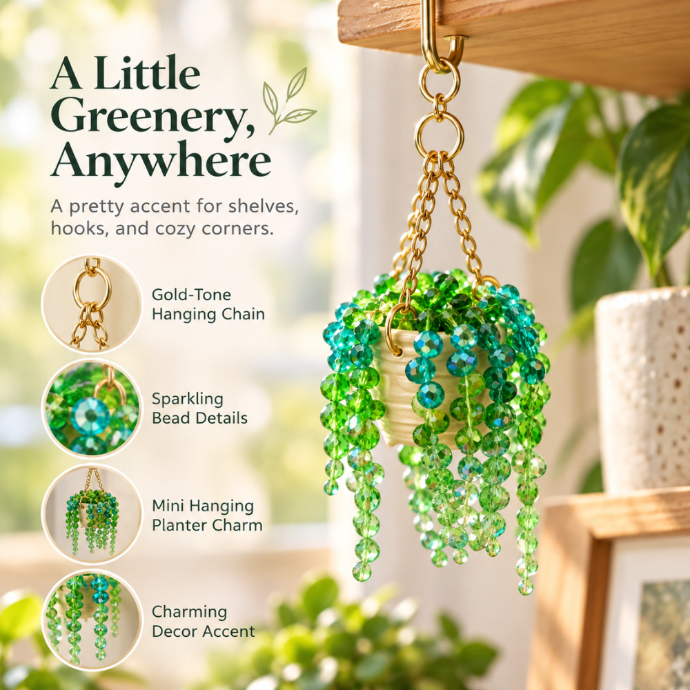 Beaded Hanging Basket
