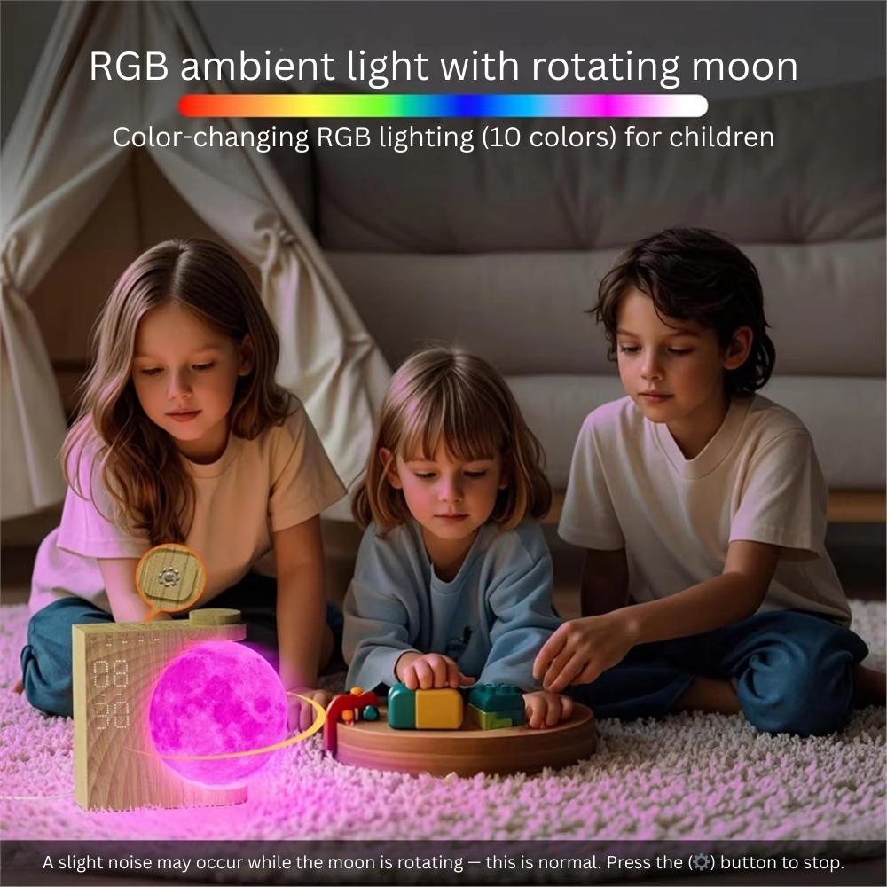 LunaSpin Moon Lamp Clock