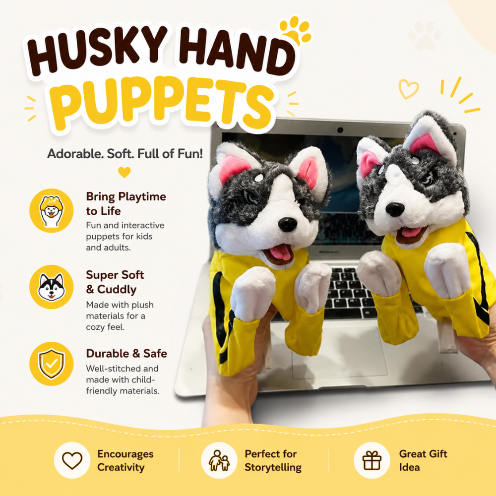 PunchPup Husky Puppet