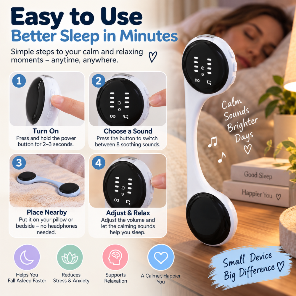 SleepSound Bone Conduction Pillow Speaker