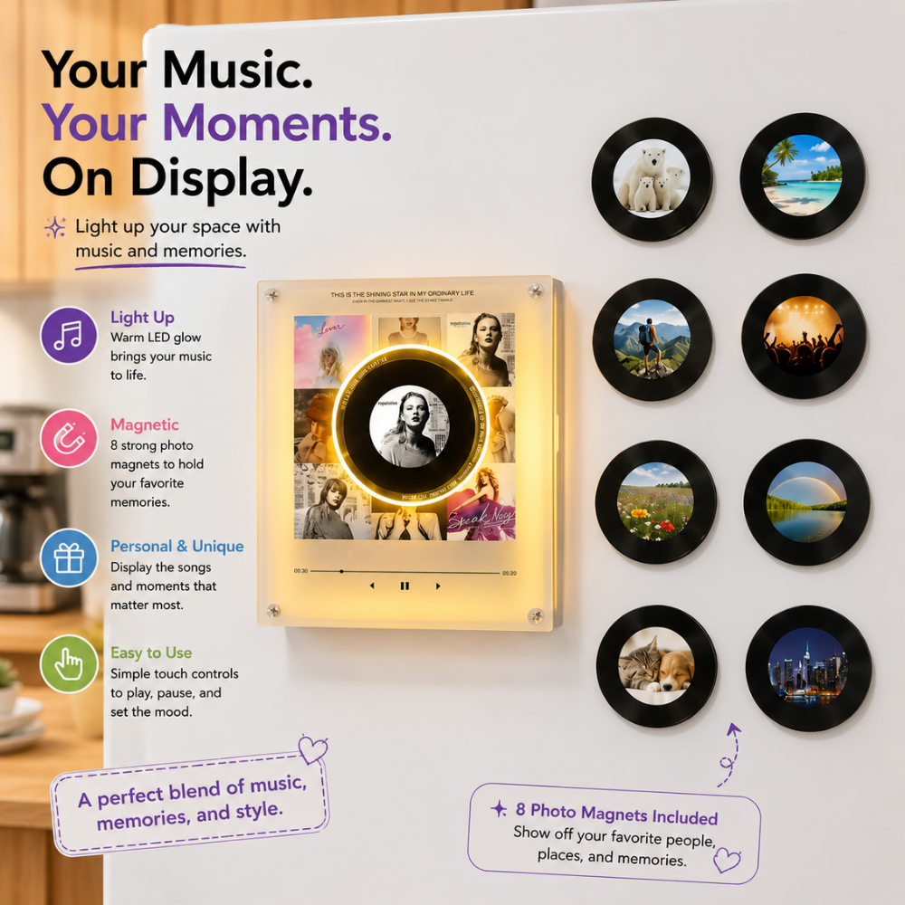 SpinTune Fridge Magnet Music Player