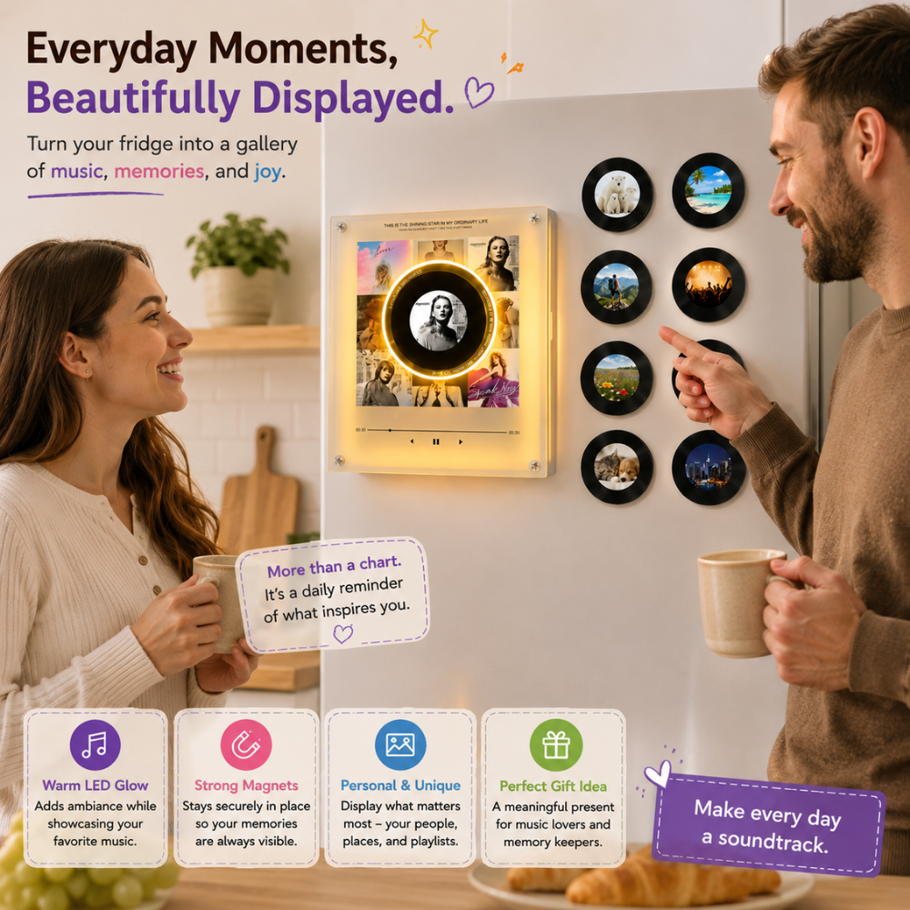 SpinTune Fridge Magnet Music Player