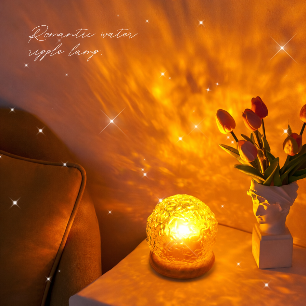 AquaGlow Ripple Lamp