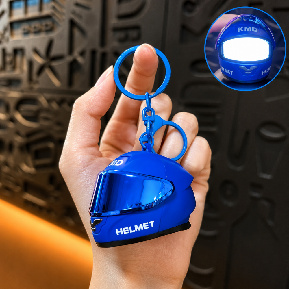 MotoGlow Helmet Keychain