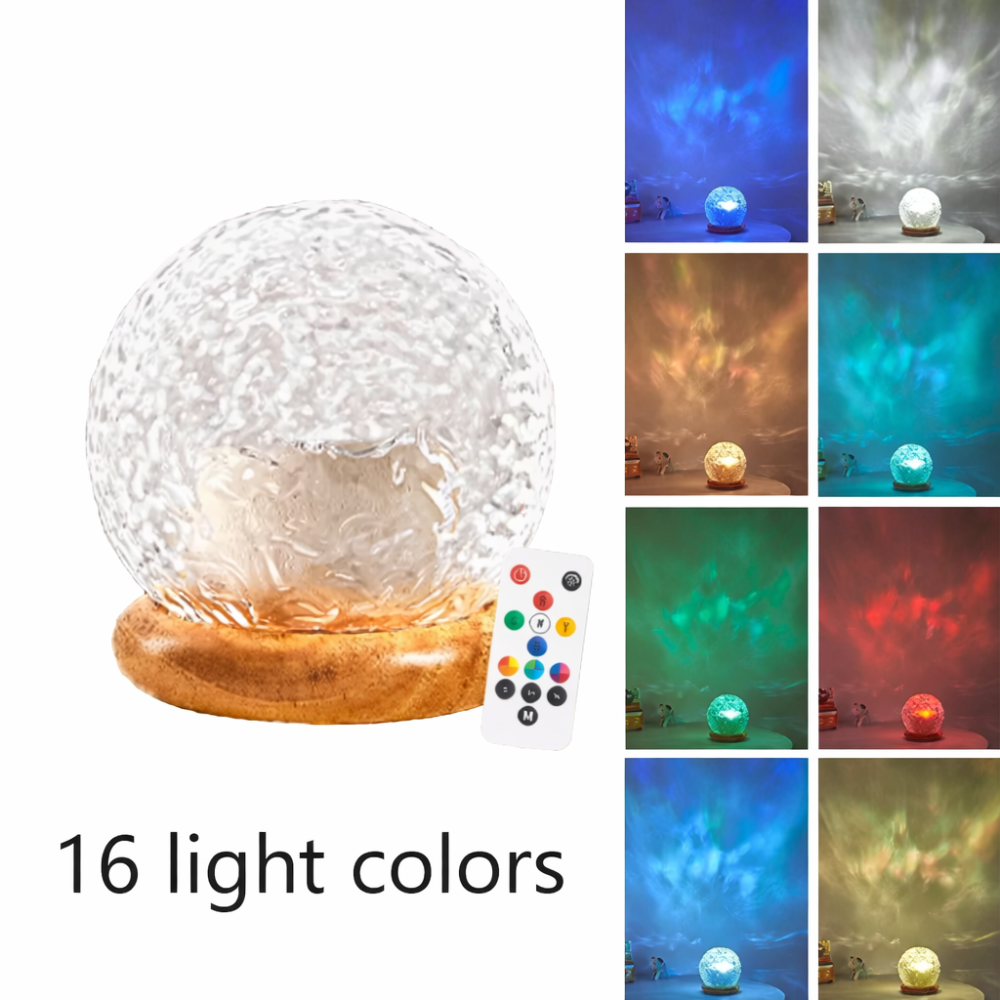 AquaGlow Ripple Lamp