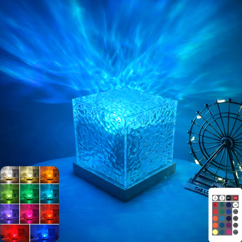 AquaGlow Ripple Lamp