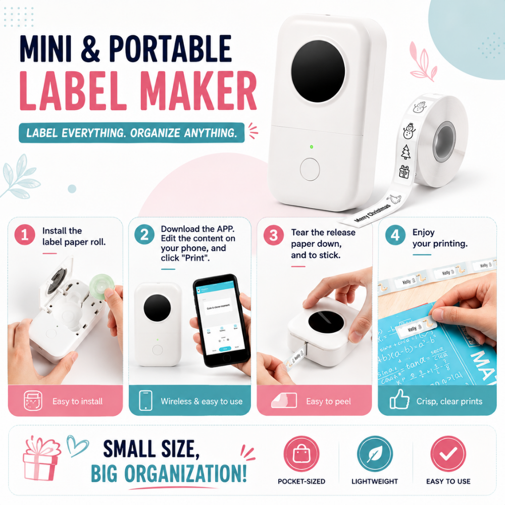 LabelMate Mini Thermal Label Printer