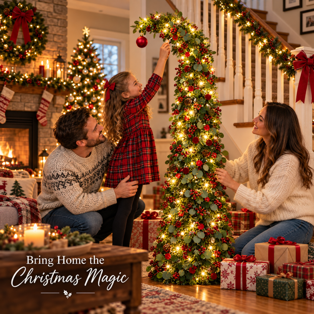 SlimGlow Pop-Up Christmas Tree