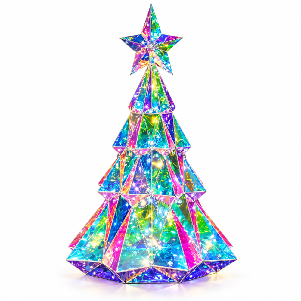 CrystalGlow Christmas Tree Decoration