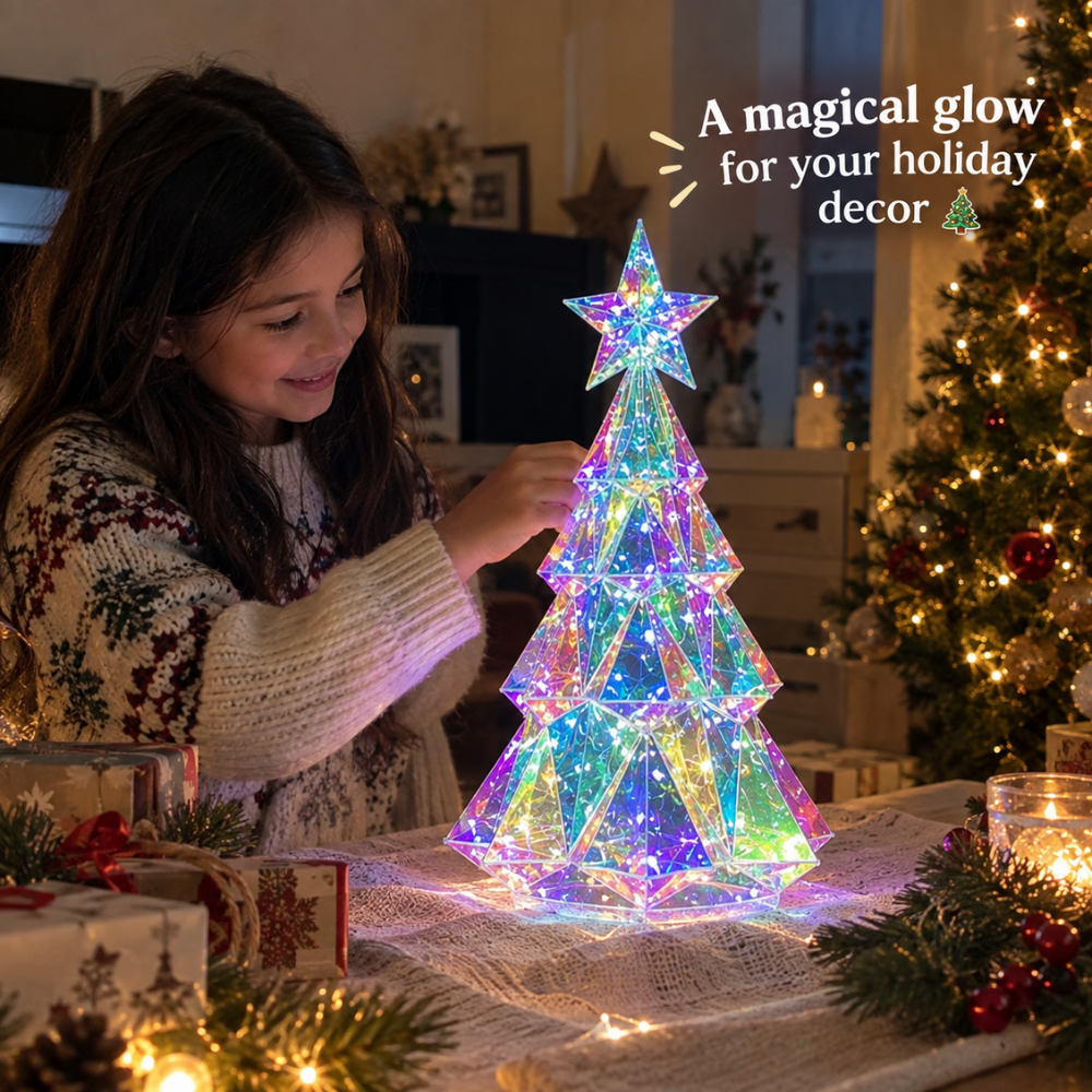 CrystalGlow Christmas Tree Decoration