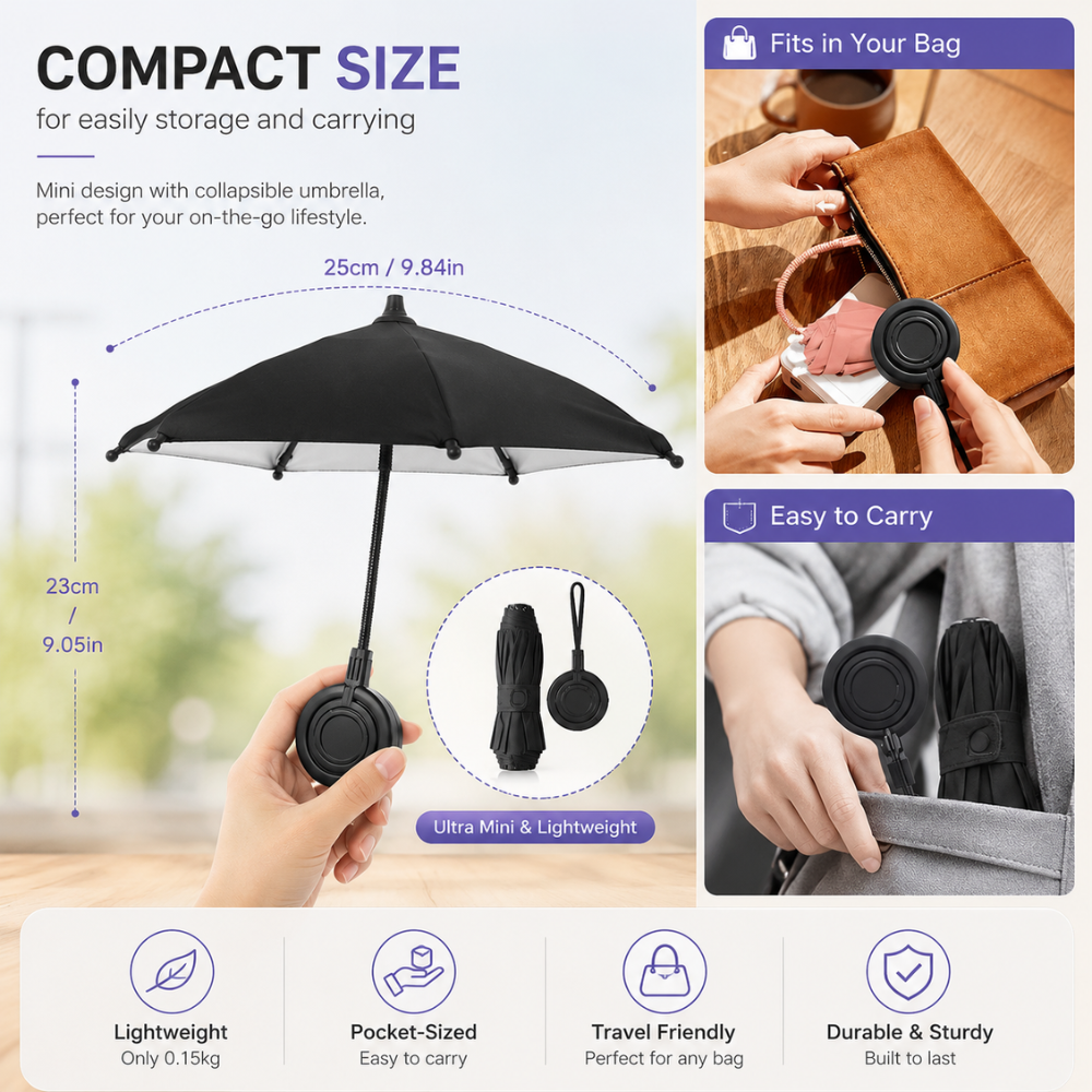 ShadeSnap Phone Umbrella