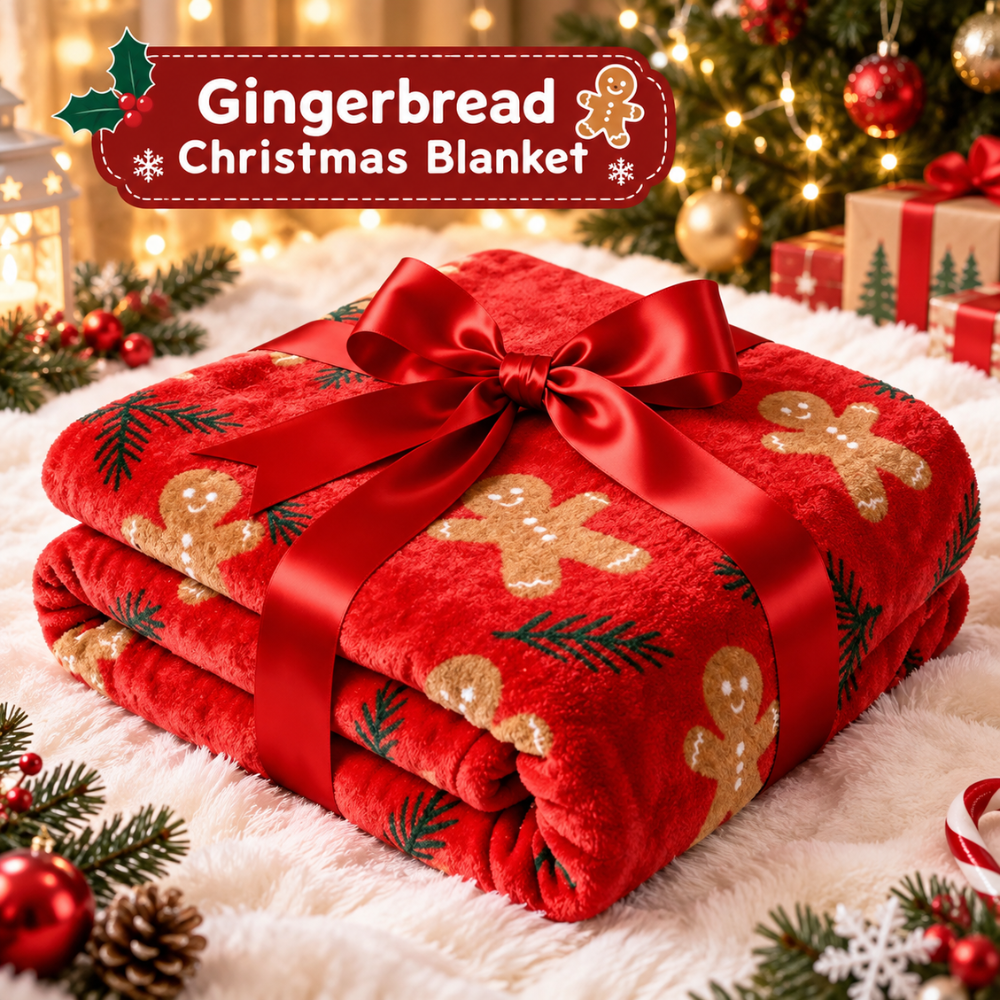CozyGinger Christmas Fleece Blanket