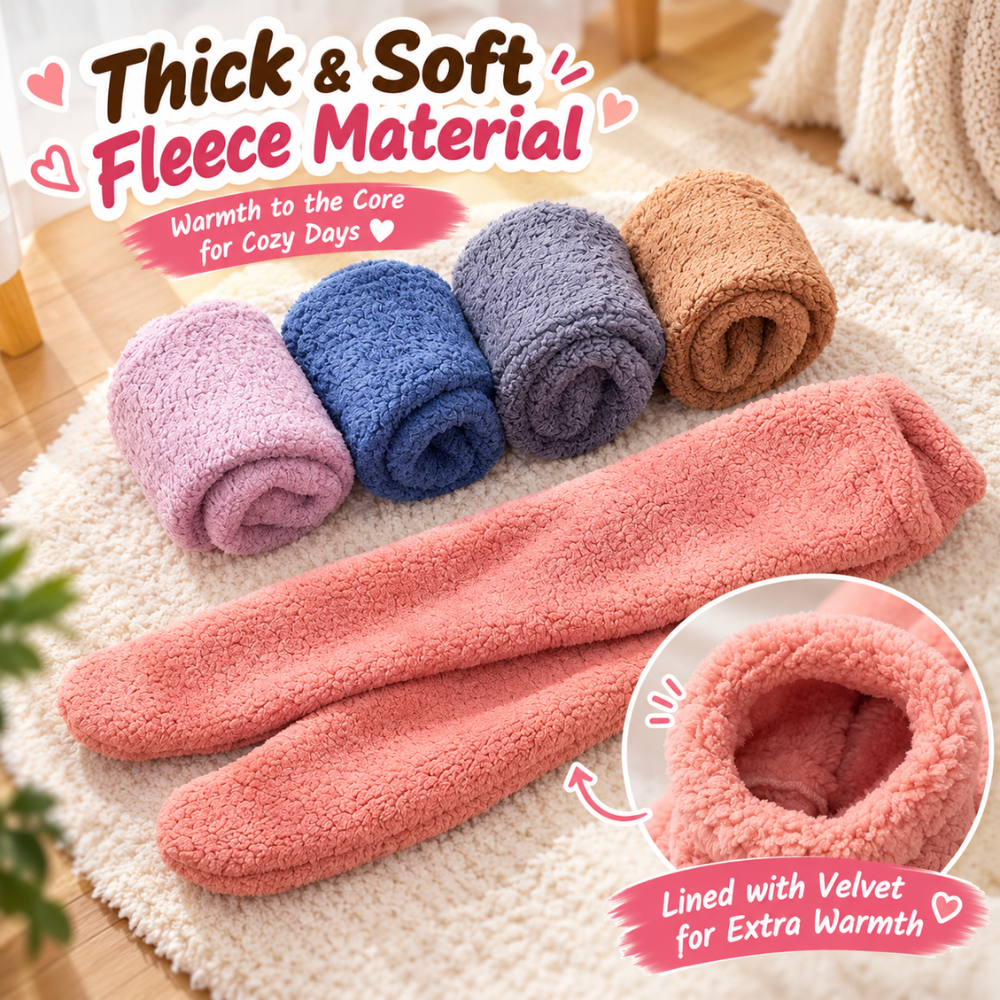 CozyCloud Fleece Thermal Leg Warmers