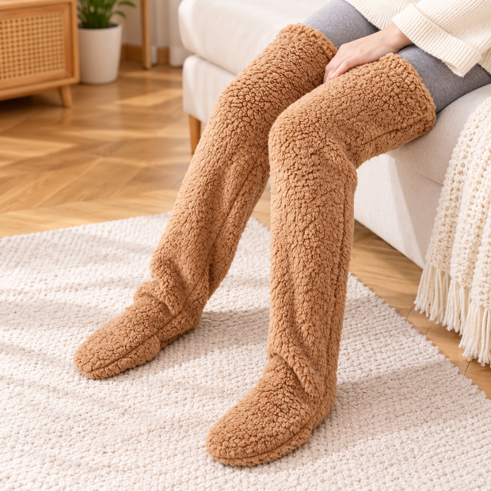 CozyCloud Fleece Thermal Leg Warmers